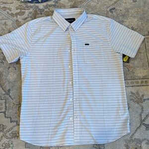 O’Neill Trvlrseries striped polo- size large with tags!